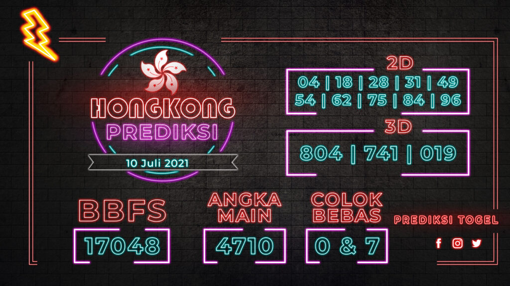 Prediksi togel hongkong hari ini 10 - Juli - 2021